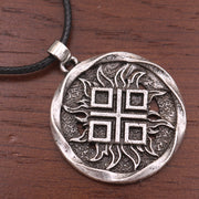 European And American Popular Viking Rune Metal Necklace