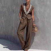 Vest Top And Trousers Womens Outfit