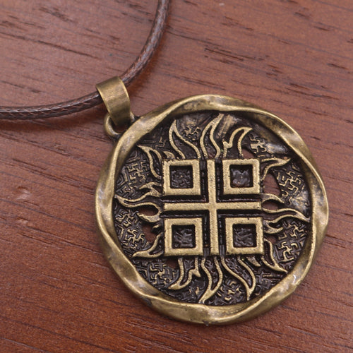 European And American Popular Viking Rune Metal Necklace