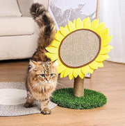 Cat Claw Scratcher Pole With Sunflower