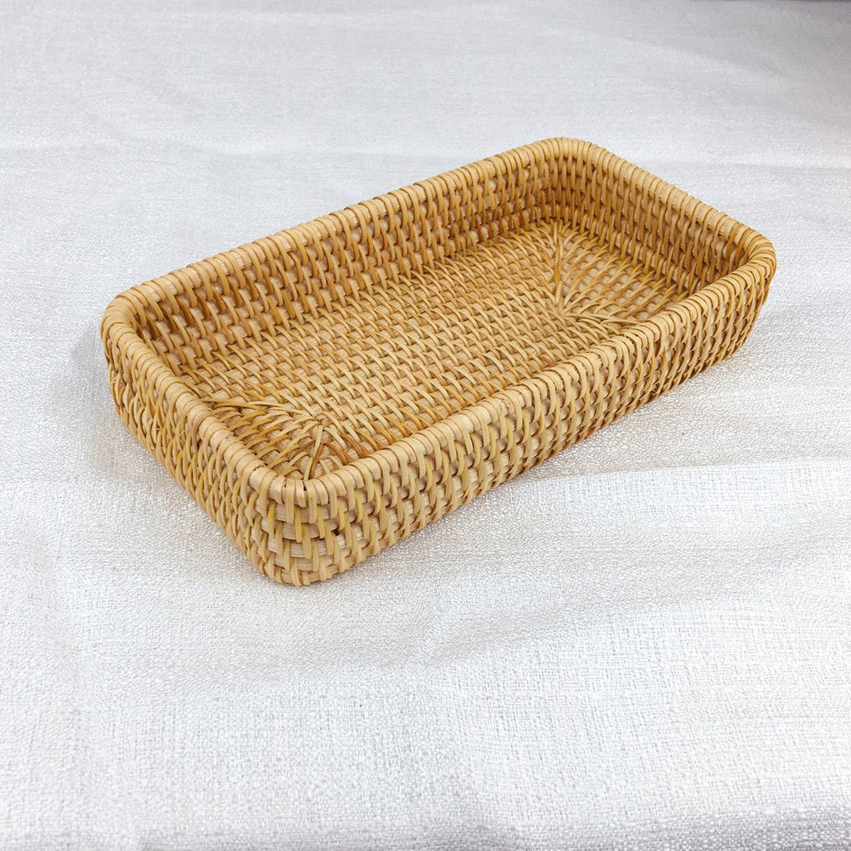 Rattan Tray Desktop Storage Woven Baskets