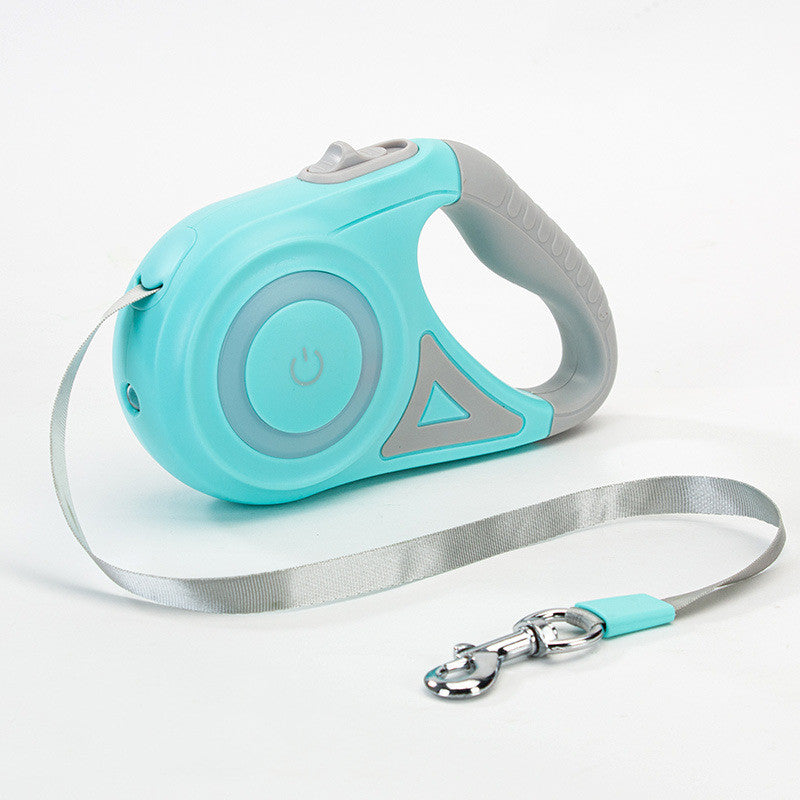Dog Leash Retractable Leash And Dog Collar Spotlight Automatic Pet Dog Cat Traction Rope