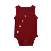 Newborn Baby Solid Jumpsuit