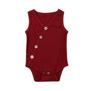 Newborn Baby Solid Jumpsuit