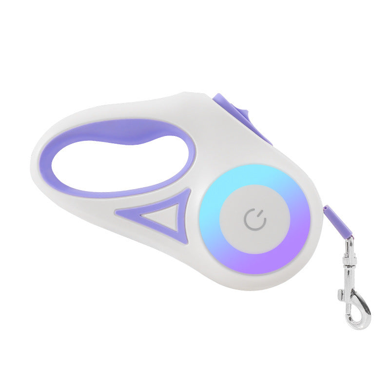 Dog Leash Retractable Leash And Dog Collar Spotlight Automatic Pet Dog Cat Traction Rope