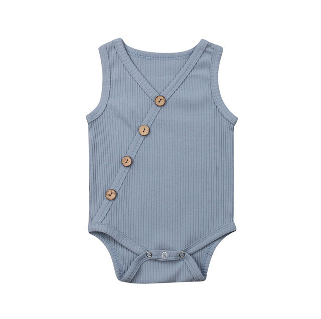 Newborn Baby Solid Jumpsuit