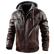 Mens Hooded Jacket With Zipper Pockets