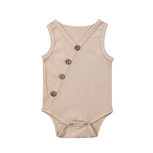 Newborn Baby Solid Jumpsuit