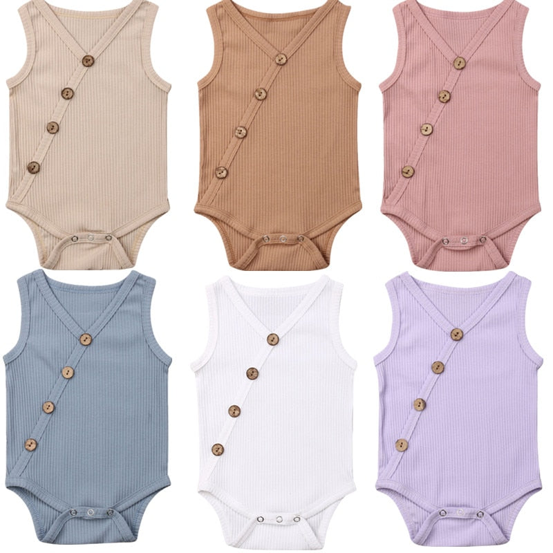 Newborn Baby Solid Jumpsuit