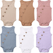 Newborn Baby Solid Jumpsuit