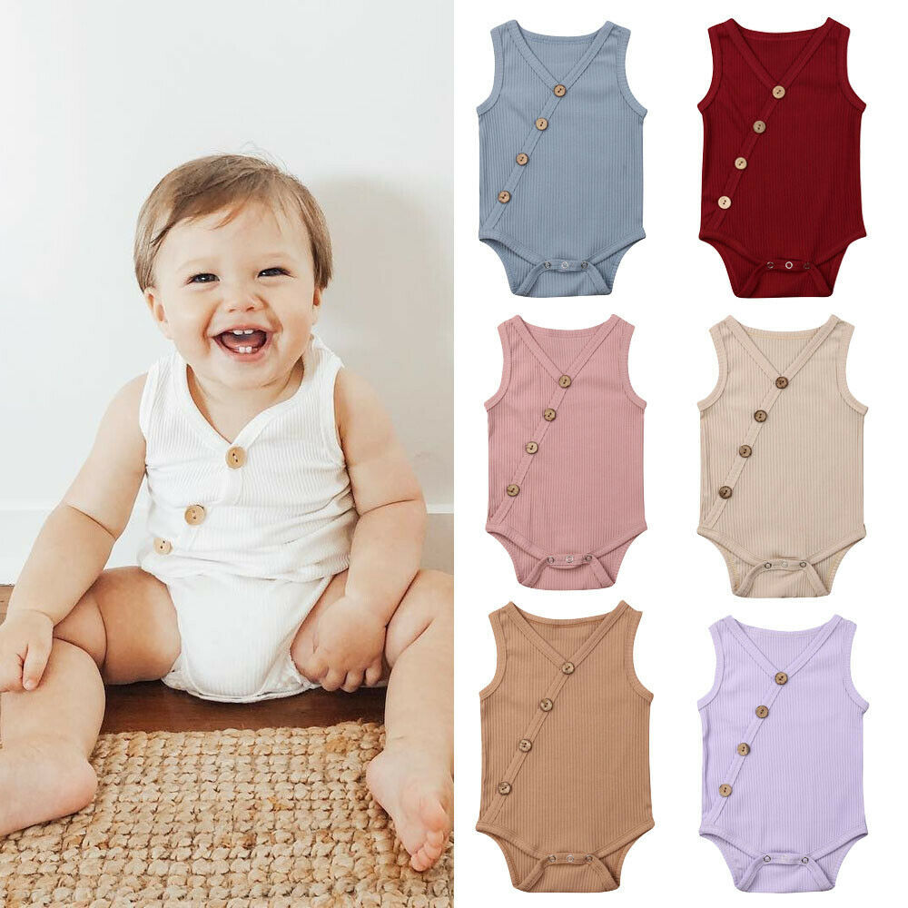 Newborn Baby Solid Jumpsuit