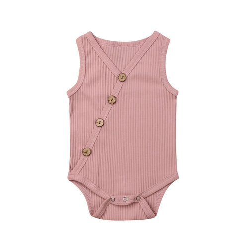 Newborn Baby Solid Jumpsuit