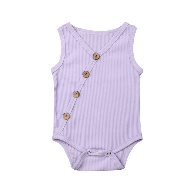Newborn Baby Solid Jumpsuit