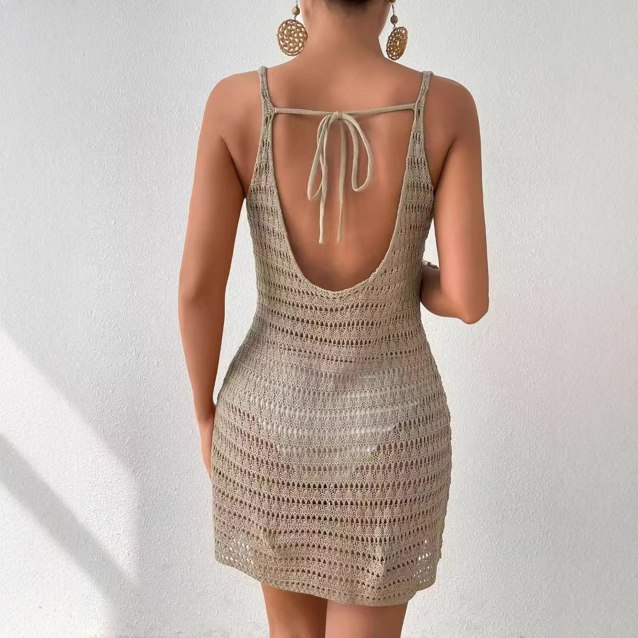 Women's Knitted Beach Cover-Up Dress