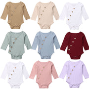 Newborn Baby Solid Jumpsuit
