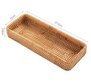 Rattan Tray Desktop Storage Woven Baskets