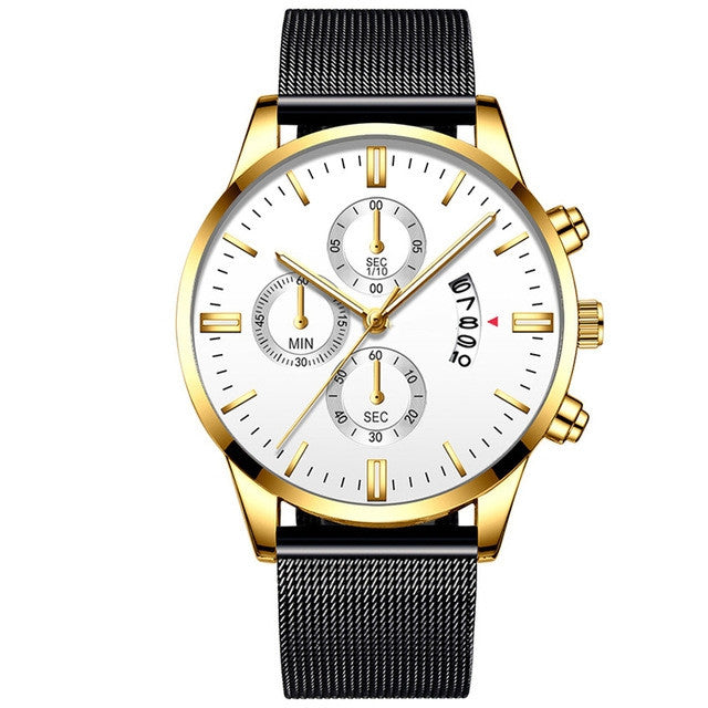 Mens Luxury Watches - Mesh Band Quartz Watch