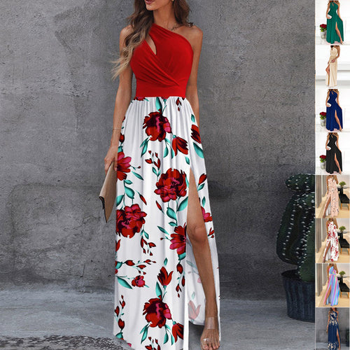 Summer Fashion One-shoulder Long Dress