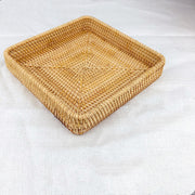 Rattan Tray Desktop Storage Woven Baskets