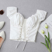 Womens Fashion Cotton Lace top