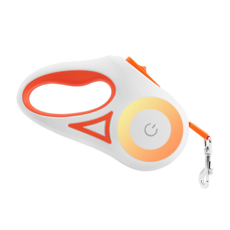 Dog Leash Retractable Leash And Dog Collar Spotlight Automatic Pet Dog Cat Traction Rope