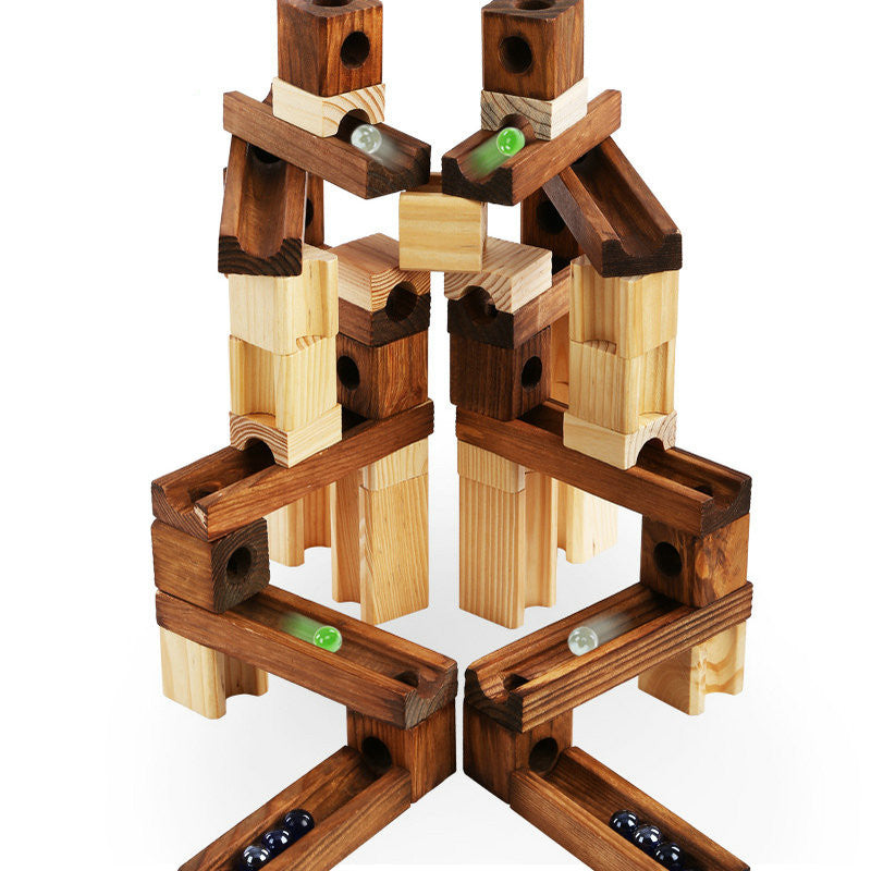 Wood Marbles Run Maze