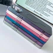 Ultra-Thin PC Plain Leather Magnetic Phone Case