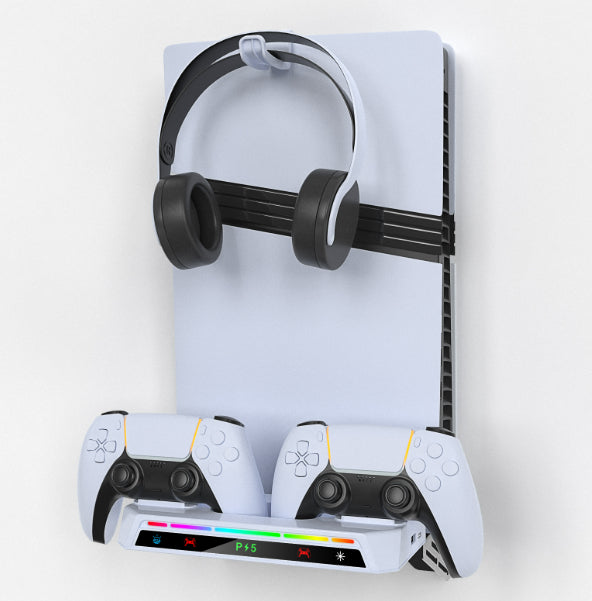 Wall Mounted Game Controller Charging Dock And Headset Holder