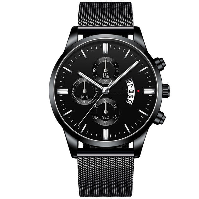 Mens Luxury Watches - Mesh Band Quartz Watch