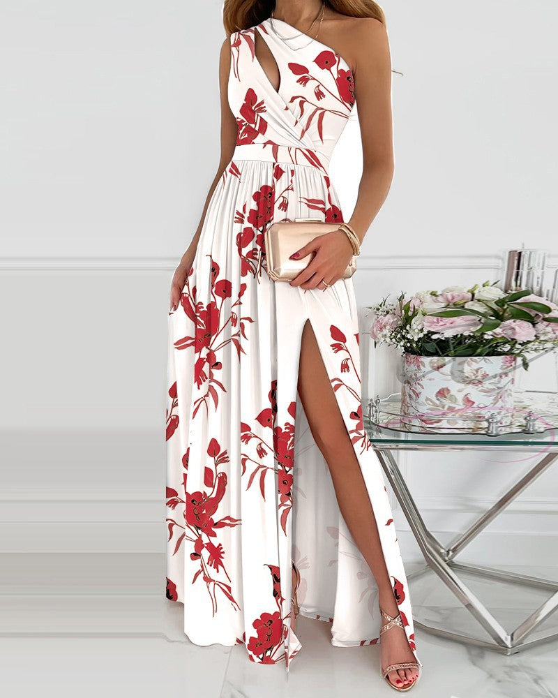 Summer Fashion One-shoulder Long Dress