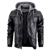 Mens Hooded Jacket With Zipper Pockets