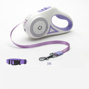 Dog Leash Retractable Leash And Dog Collar Spotlight Automatic Pet Dog Cat Traction Rope