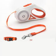 Dog Leash Retractable Leash And Dog Collar Spotlight Automatic Pet Dog Cat Traction Rope
