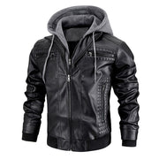 Mens Hooded Jacket With Zipper Pockets