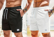 Men's Lace-up Drawstring Corduroy Shorts