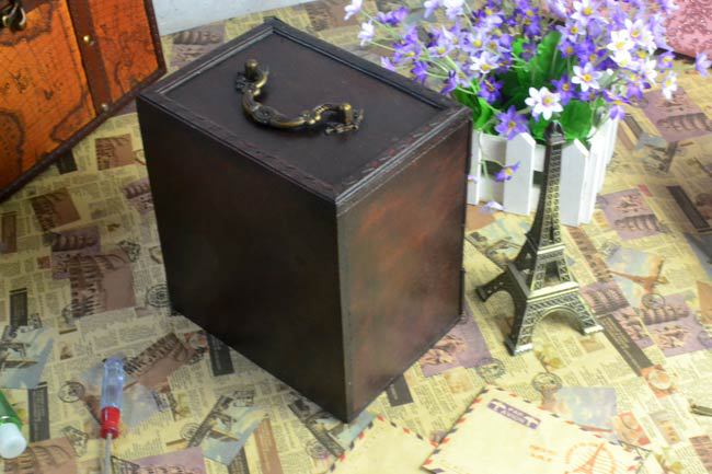 Chinese Retro Antique Wooden Jewelry Box -  Old Antique