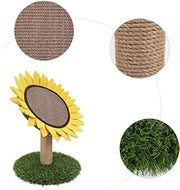 Cat Claw Scratcher Pole With Sunflower