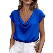 Women's Casual Short-sleeve Turtleneck Top