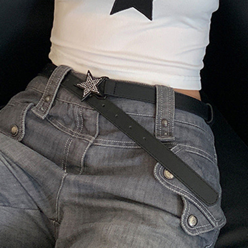 Women's Fashionable And Versatile Personality Star Decorative Belt
