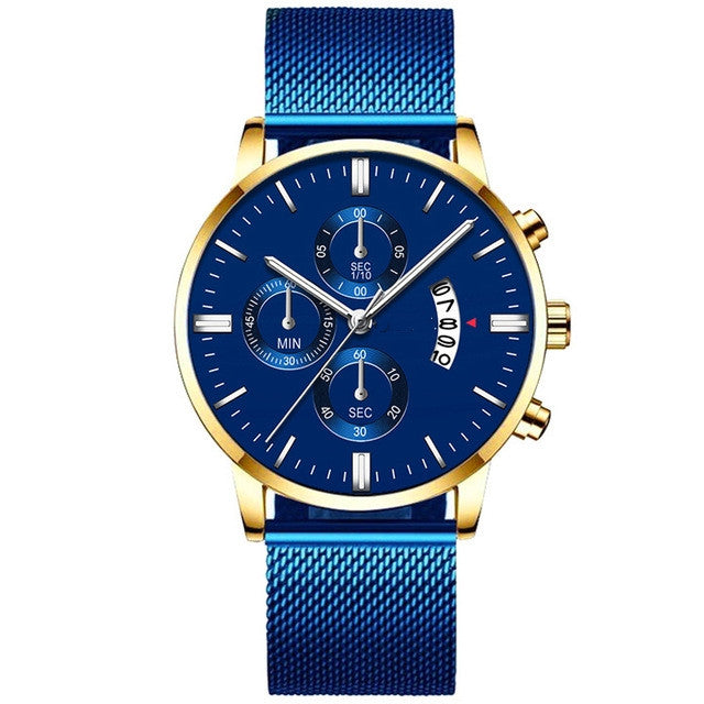 Mens Luxury Watches - Mesh Band Quartz Watch