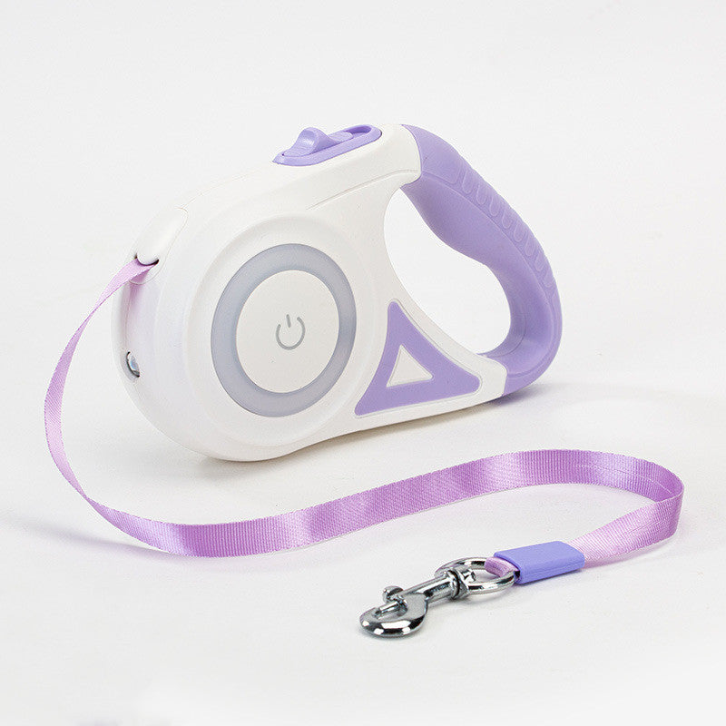 Dog Leash Retractable Leash And Dog Collar Spotlight Automatic Pet Dog Cat Traction Rope