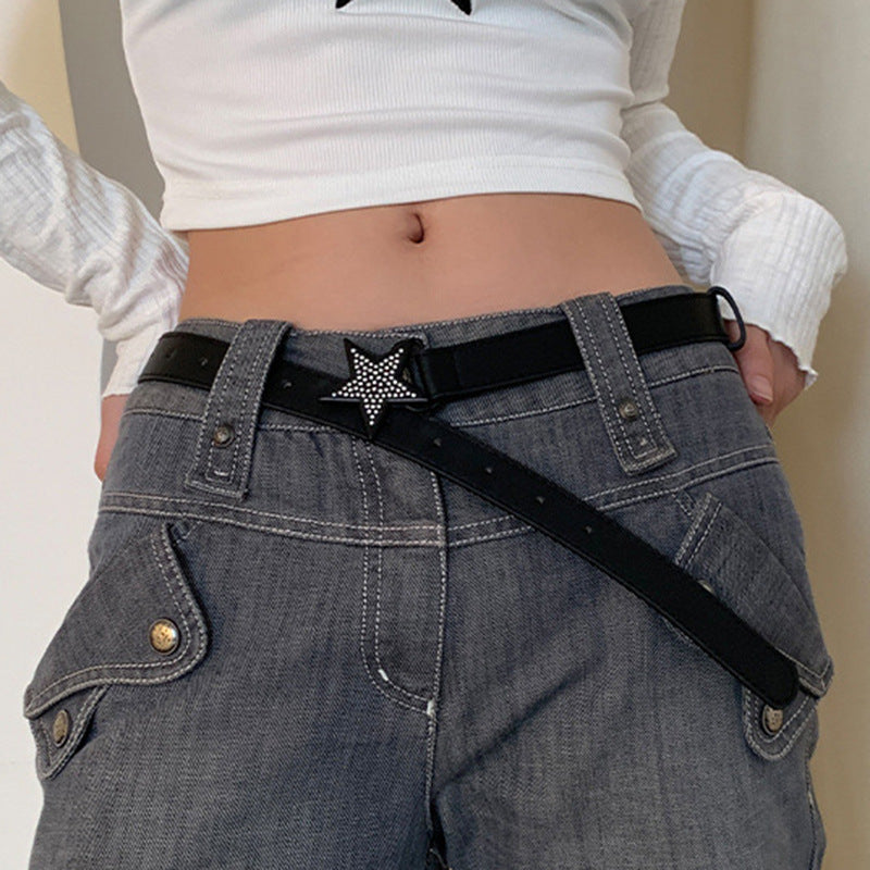 Women's Fashionable And Versatile Personality Star Decorative Belt