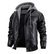 Mens Hooded Jacket With Zipper Pockets