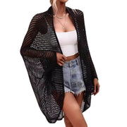 Vacation Shawl Women's Outerwear Hollow-out Cardigan Sun-protective Garment