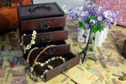 Chinese Retro Antique Wooden Jewelry Box -  Old Antique
