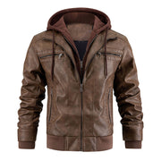 Mens Hooded Jacket With Zipper Pockets